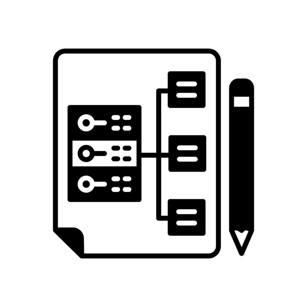 Data Architecture  icon in vector. Logotype vector