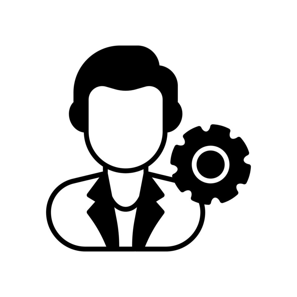 Project Manager icon in vector. Logotype vector