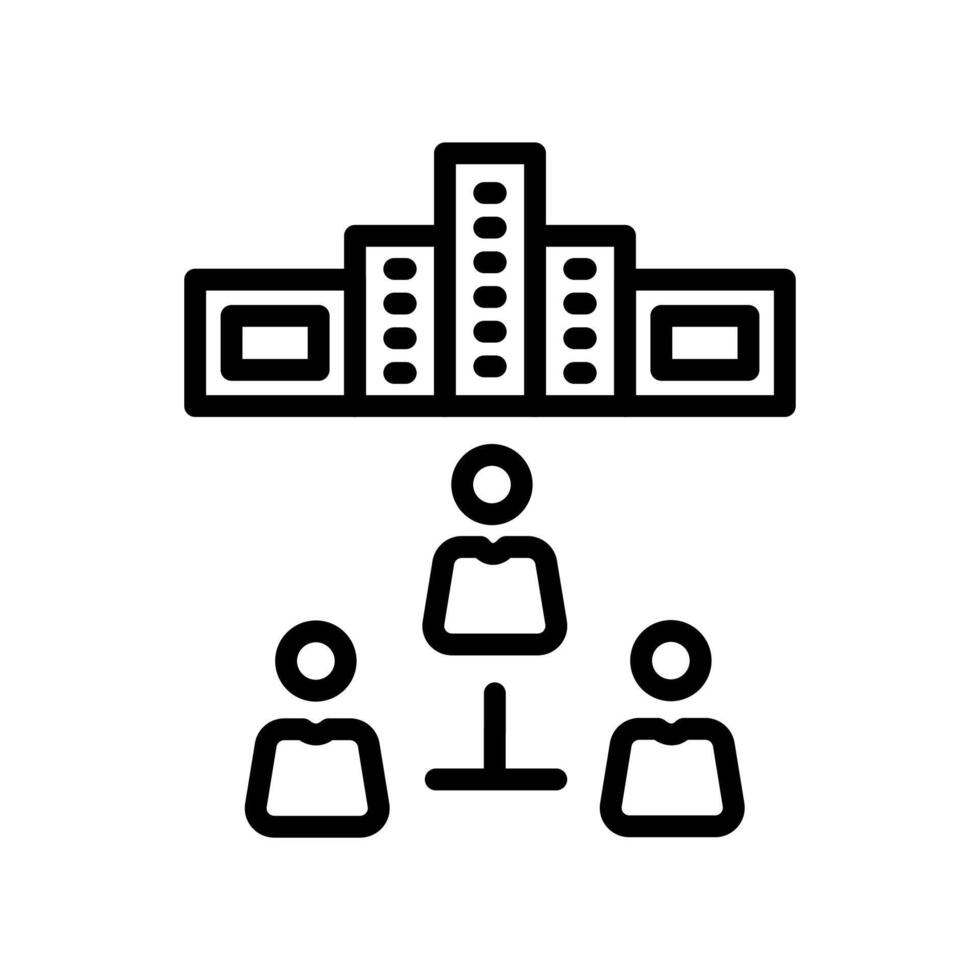 Organization  icon in vector. Logotype vector