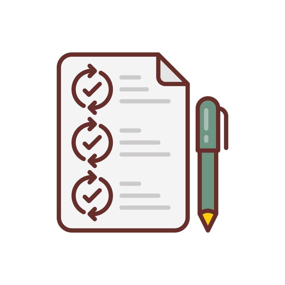Testing icon in vector. Logotype vector