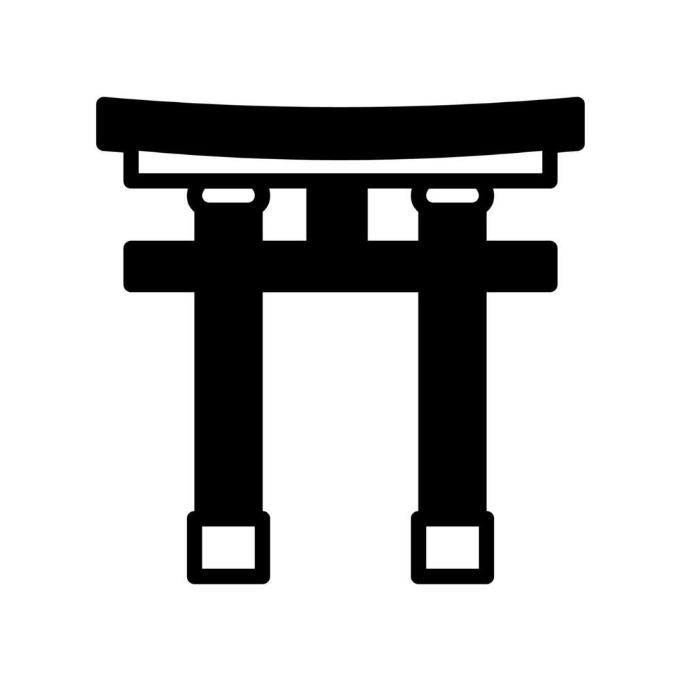 torii icono en vector. logotipo vector