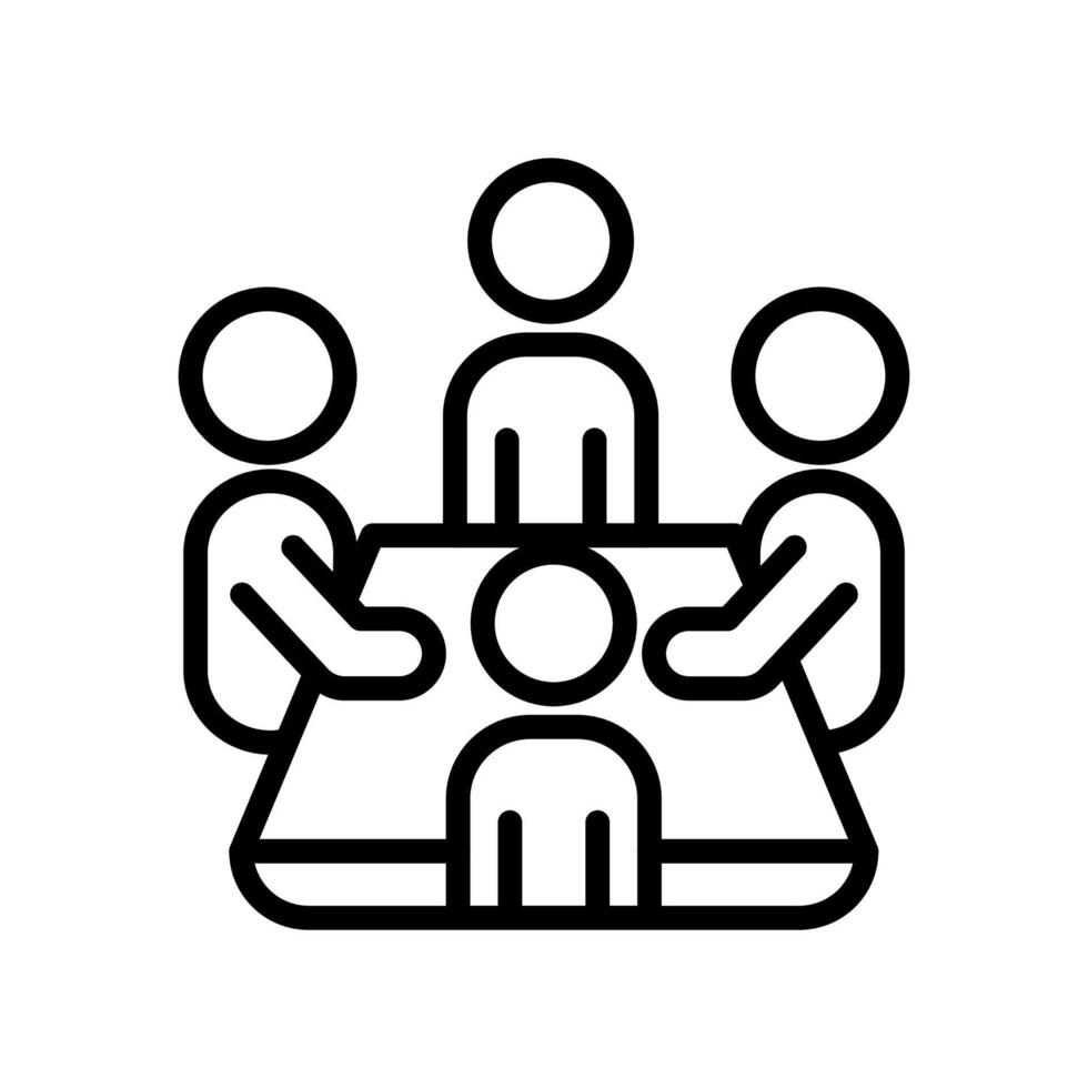 Meeting  icon in vector. Logotype vector