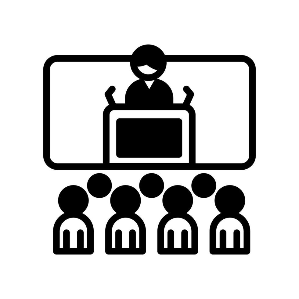 Conference  icon in vector. Logotype vector