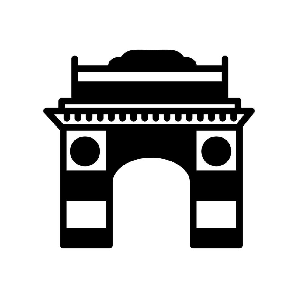 India Gate  icon in vector. Logotype vector