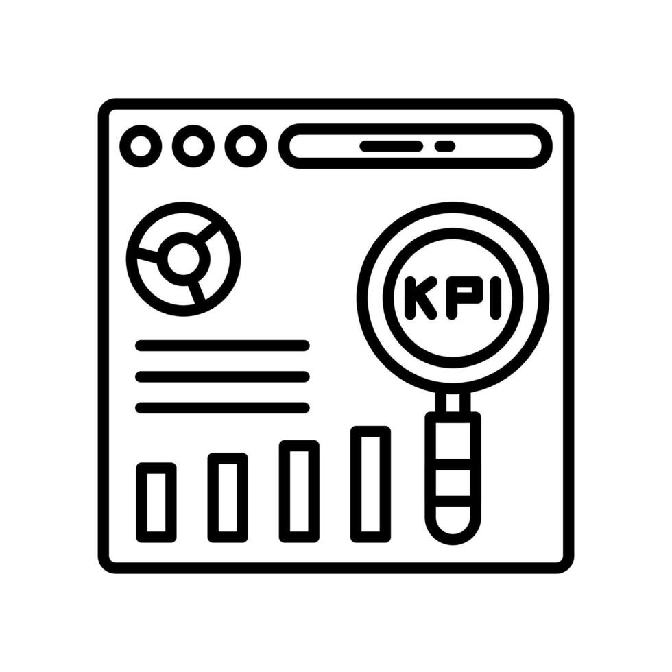 KPI Performance  icon in vector. Logotype vector