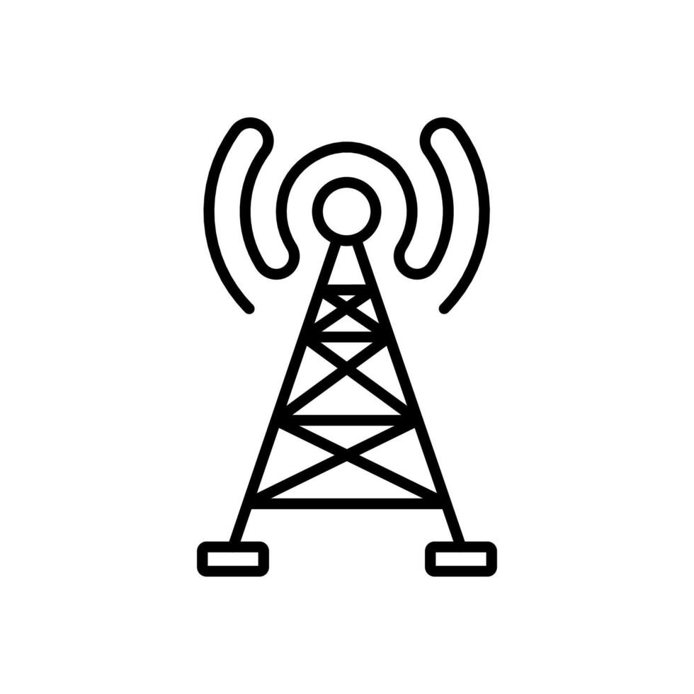 Radio Waves  icon in vector. Logotype vector