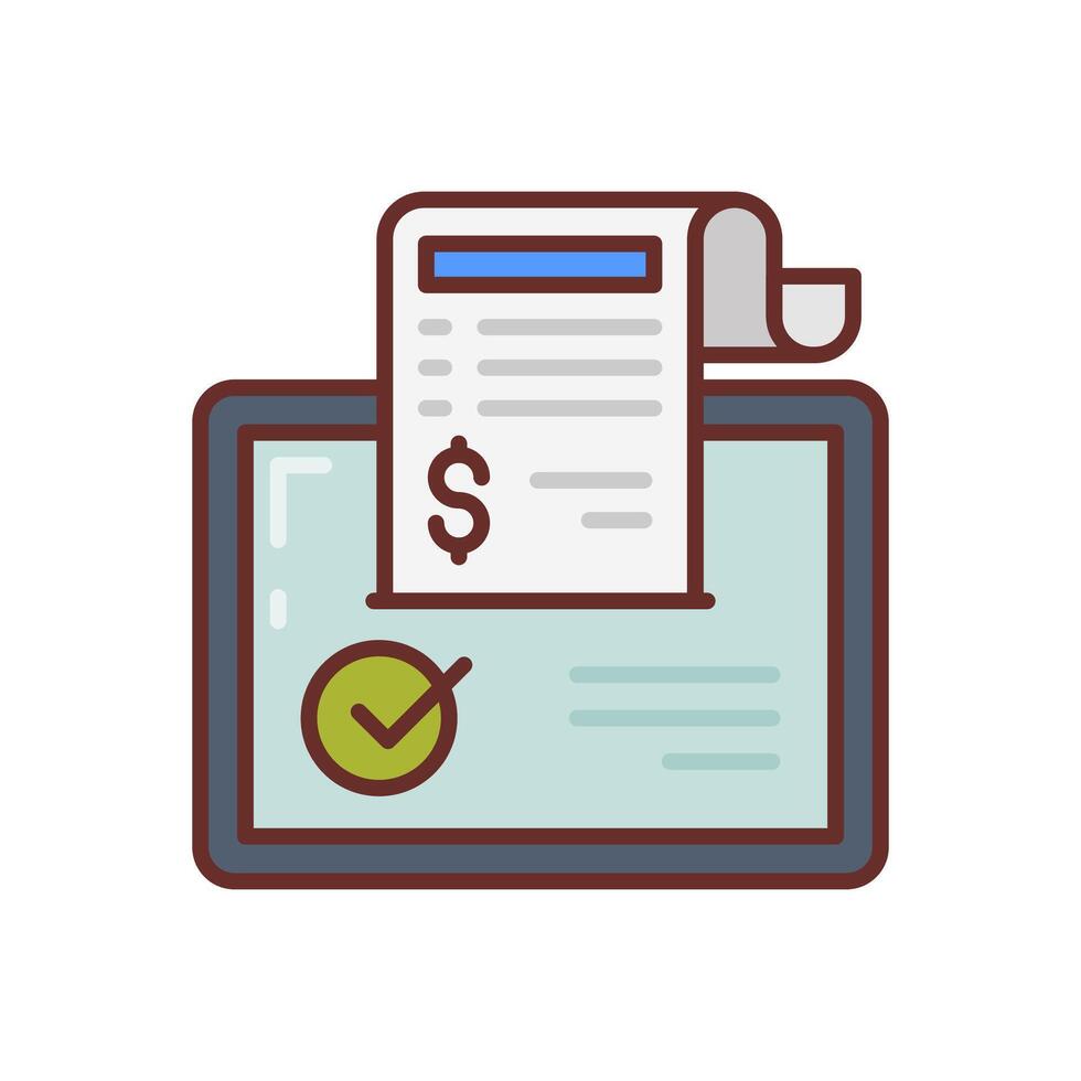 Payment Done icon in vector. Logotype vector