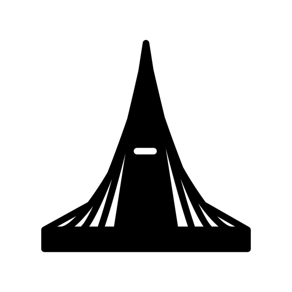 mártires monumento icono en vector. logotipo vector
