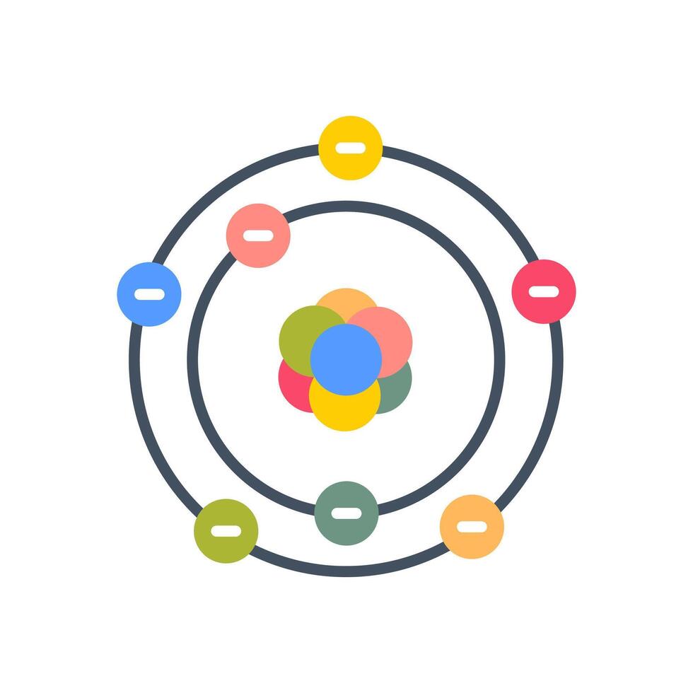 Atom  icon in vector. Logotype vector