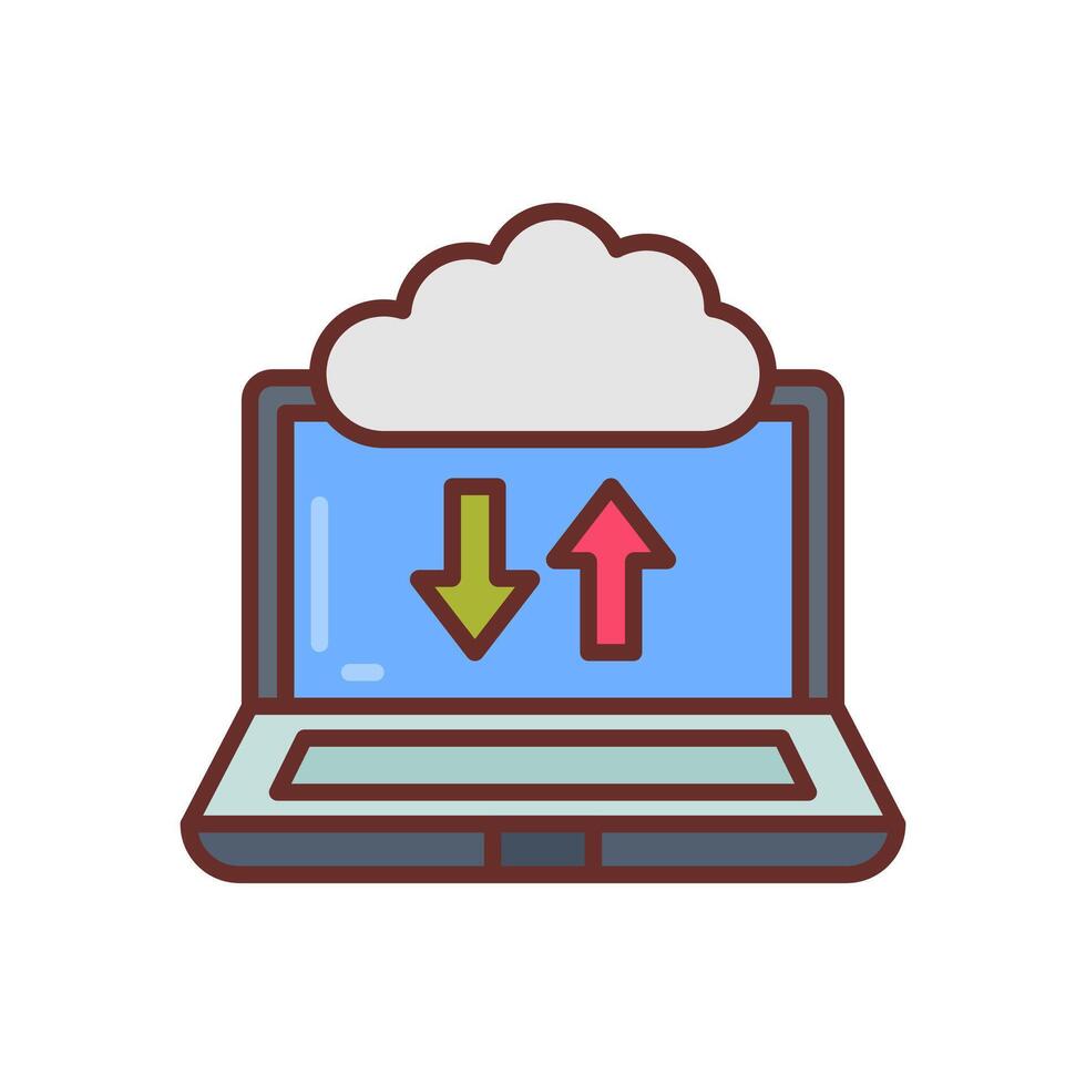 Cloud Computing  icon in vector. Logotype vector