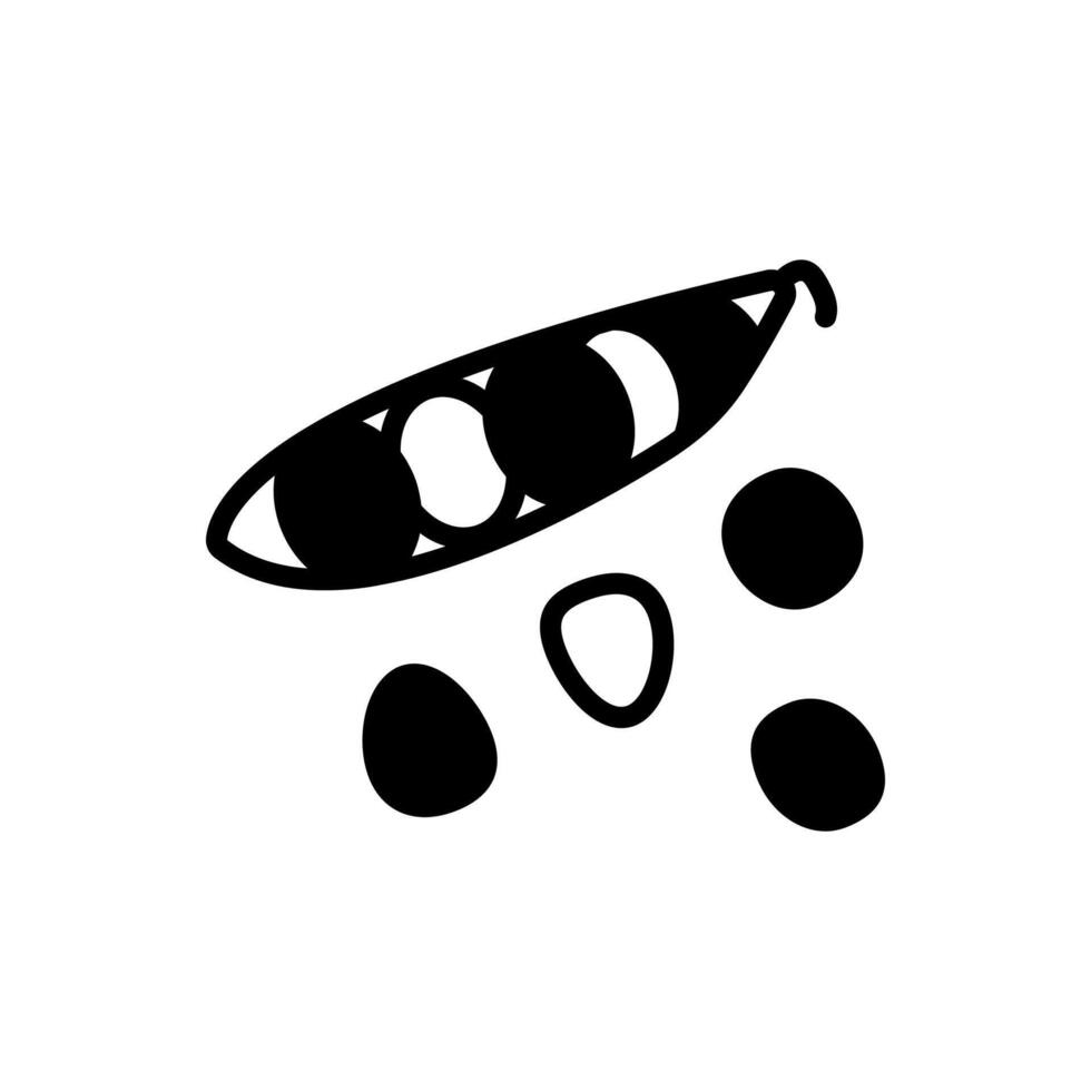 Pea  icon in vector. Logotype vector