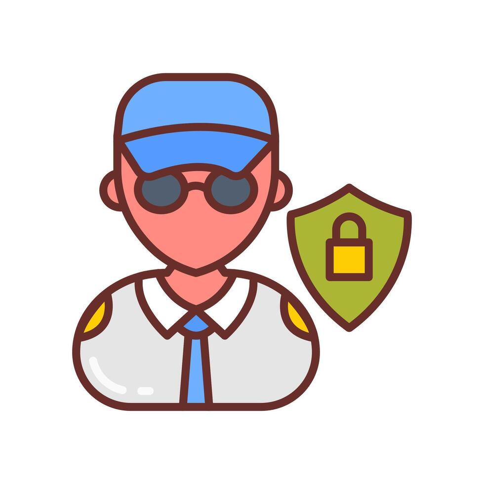 Data Privacy Officer  icon in vector. Logotype vector