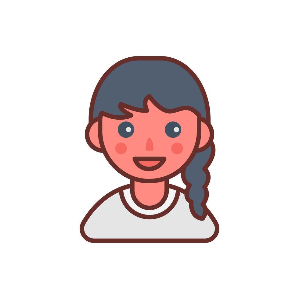 hermana icono en vector. logotipo vector