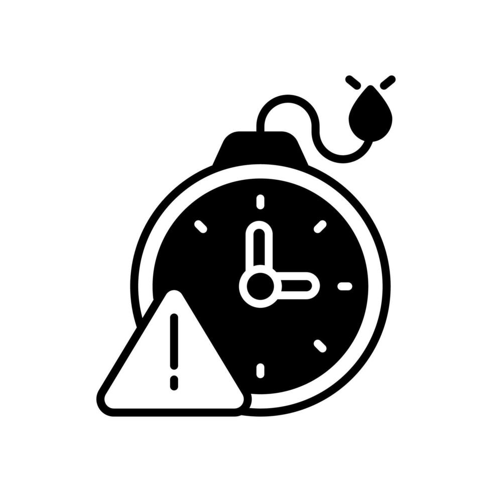 Deadline  icon in vector. Logotype vector