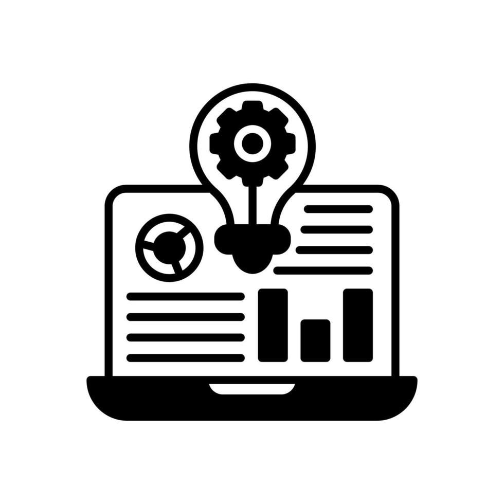 Business Intelligence  icon in vector. Logotype vector