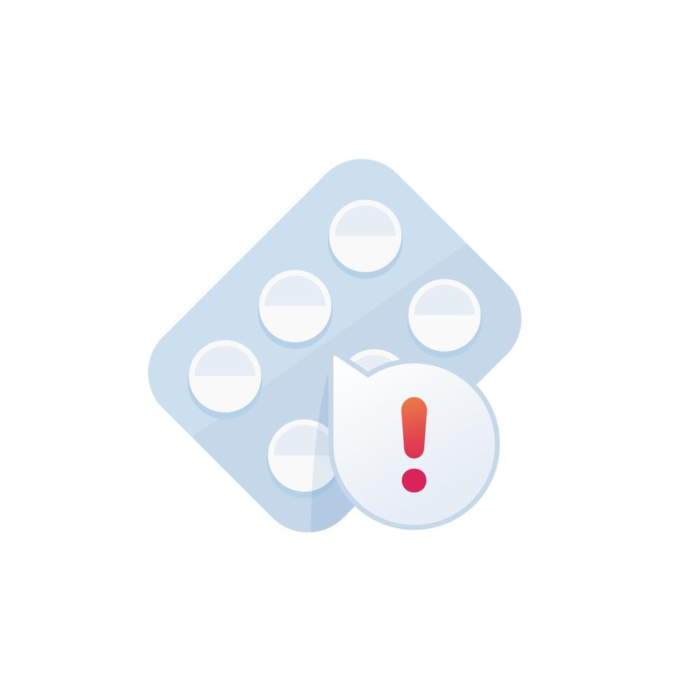 drug abuse icon with pills, vector