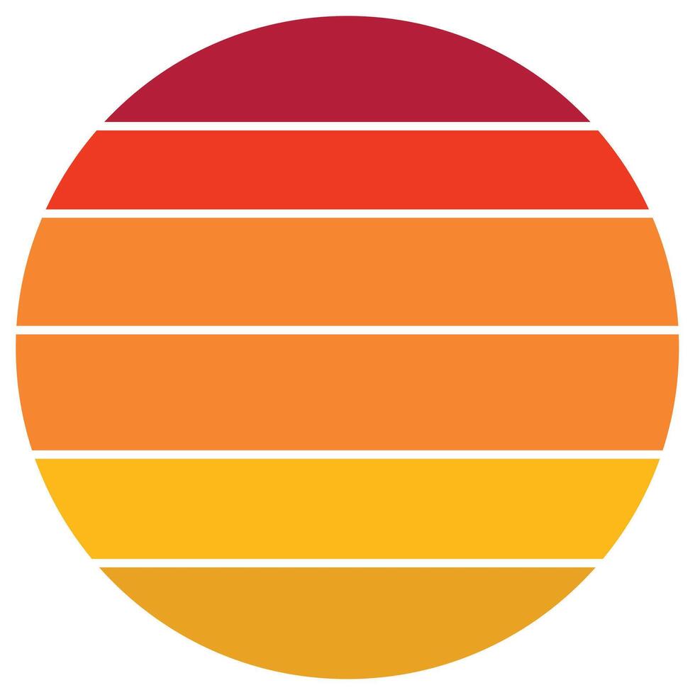 Retro Vintage Sunset vector