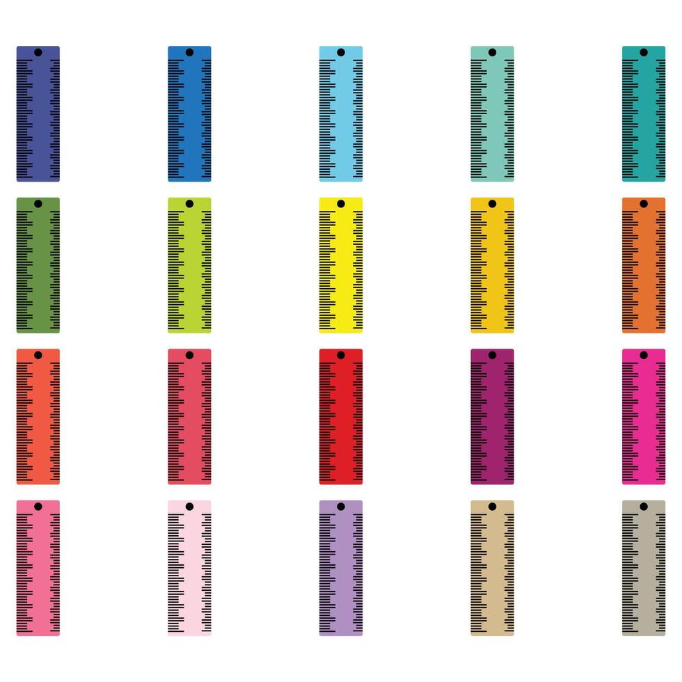 Ruler Clipart Set vector