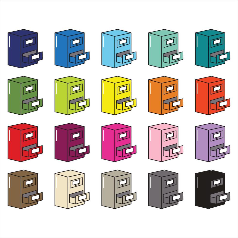 archivo gabinete clipart vector