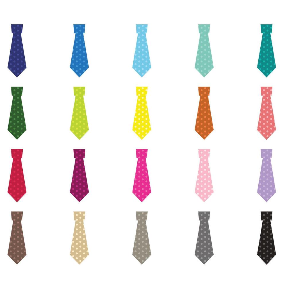 Tie clipart Set vector