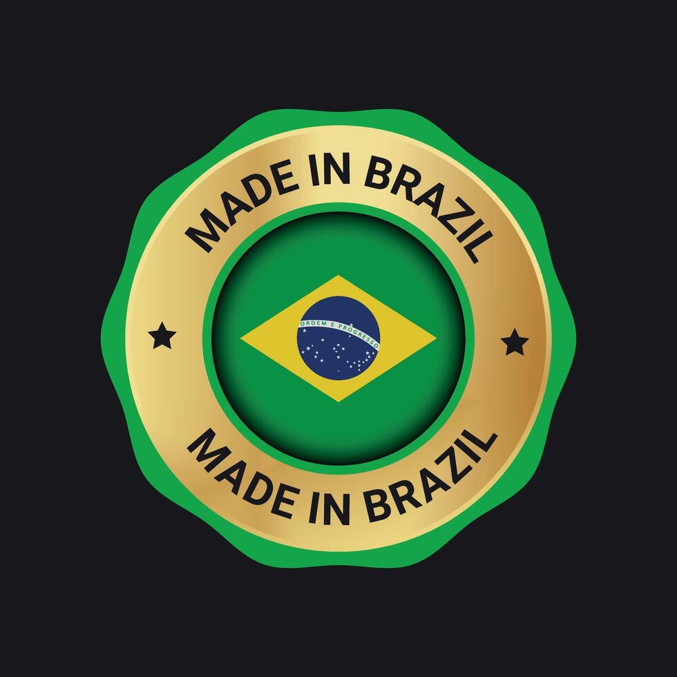 hecho en Brasil vector logo, símbolo y insignias