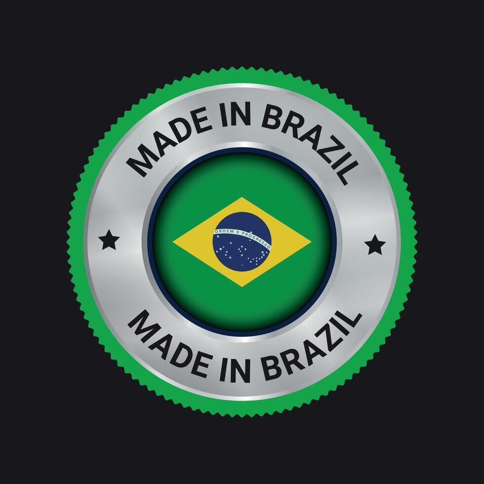 hecho en Brasil vector logo, símbolo y insignias