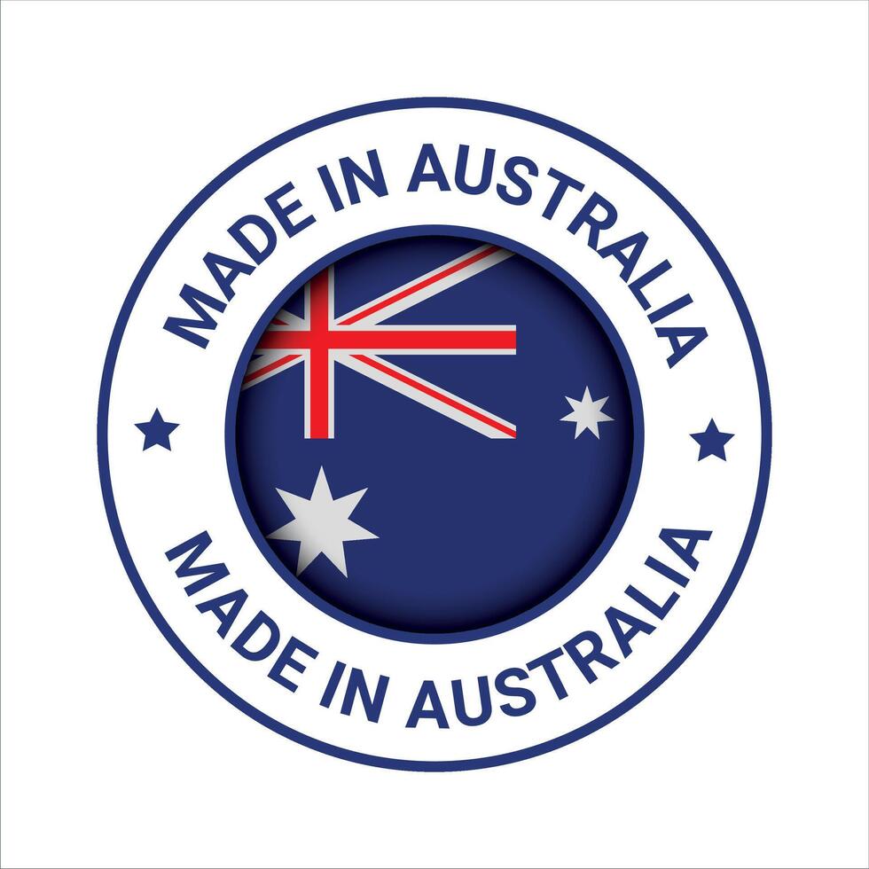 hecho en Australia prima vector logo hecho en Australia logo icono y insignias