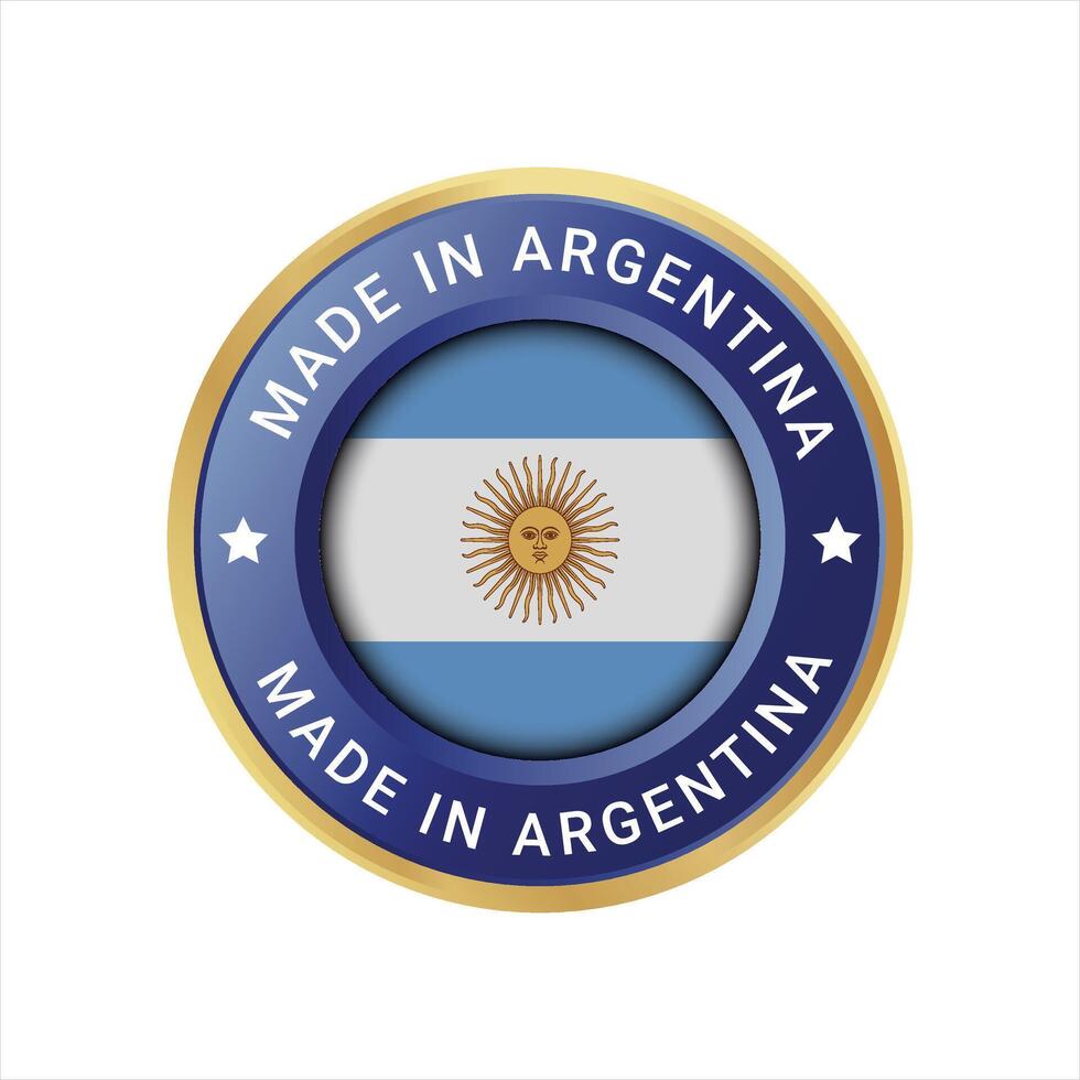 Made in Argentina vector logo and trusts badge icons