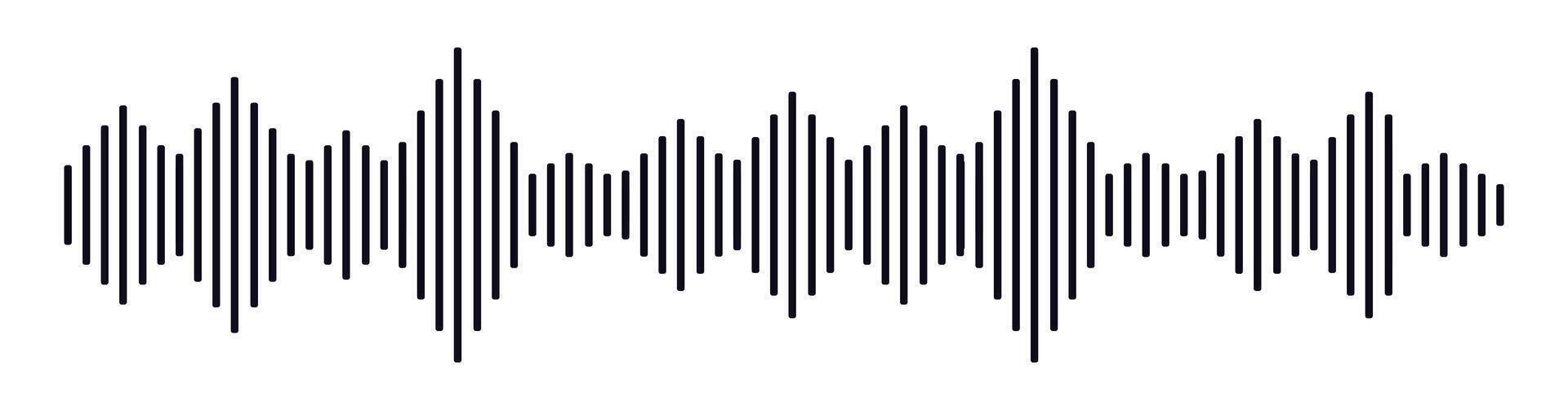 sonido ola voz mensaje audio vector