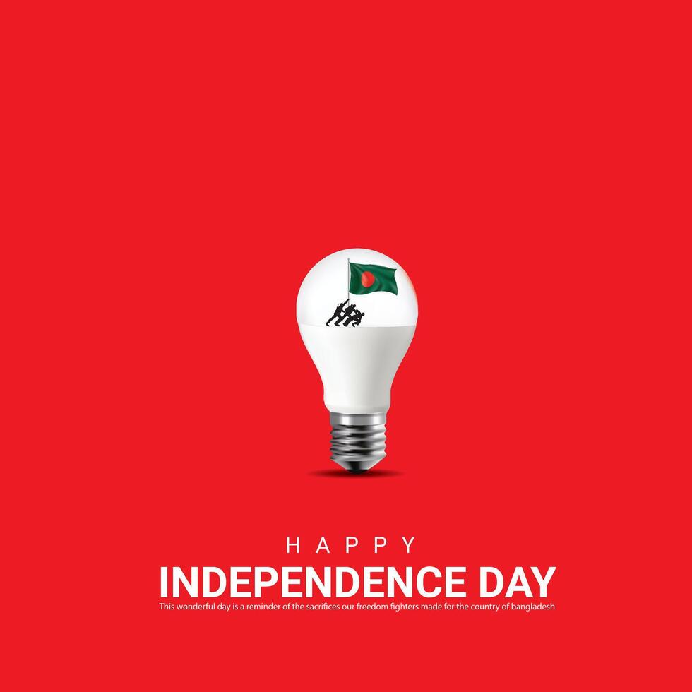 Independence Day of Bangladesh. Independence Day Creative Design For social media post. vector