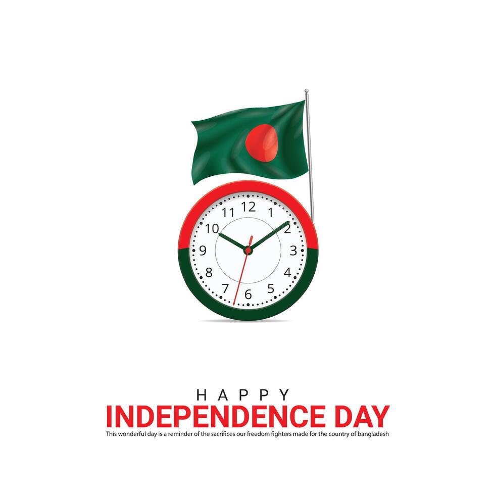 independencia día de bangladesh independencia día creativo diseño para social medios de comunicación correo. vector