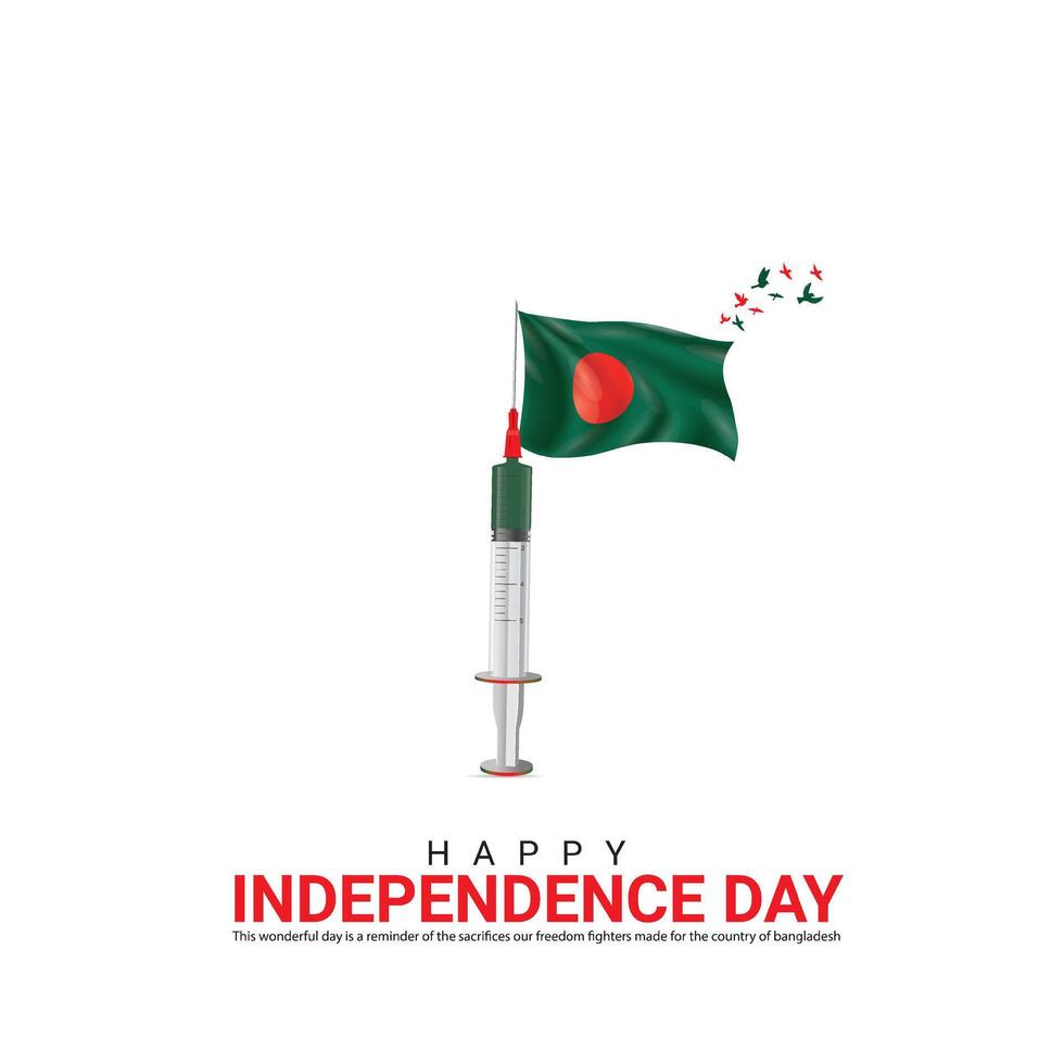 independencia día de bangladesh independencia día creativo diseño para social medios de comunicación correo. vector