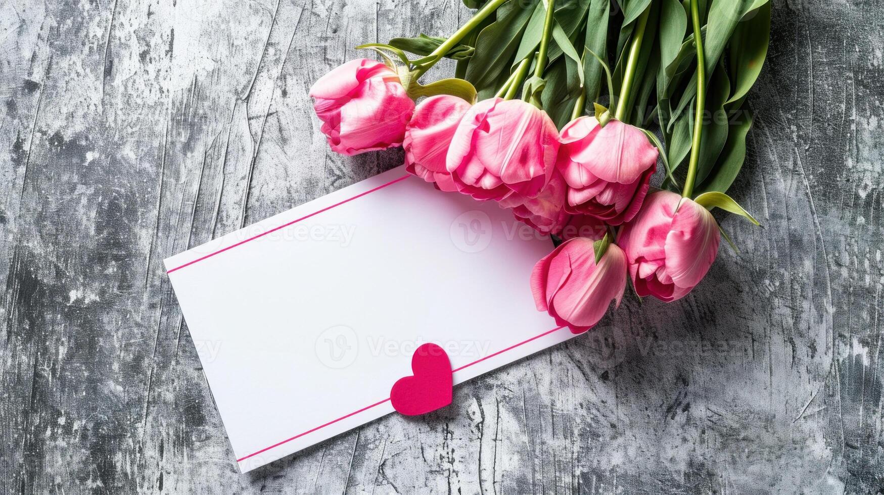 ai generado San Valentín día tarjeta con espacio para texto, Felicidades y aniversario concepto, enamorado s día antecedentes foto