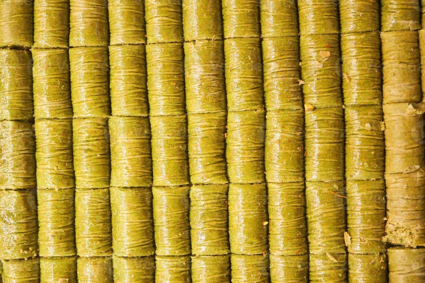 top view of Extra Pistachio Sarma Baklava , photo