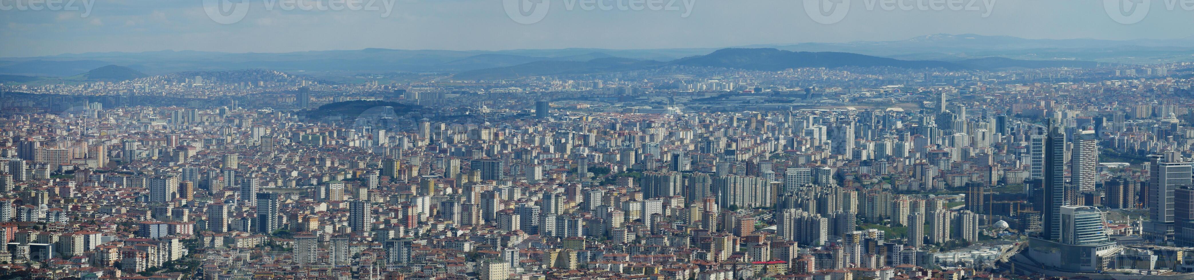 panorama de Estanbul residencial edificios foto