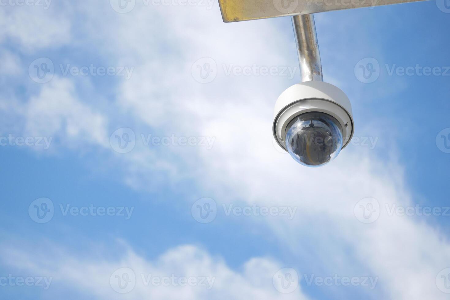 Close-up Of Security Camera On The Street. photo