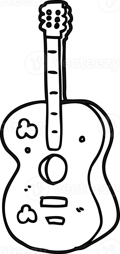 cartoon guitar icon png