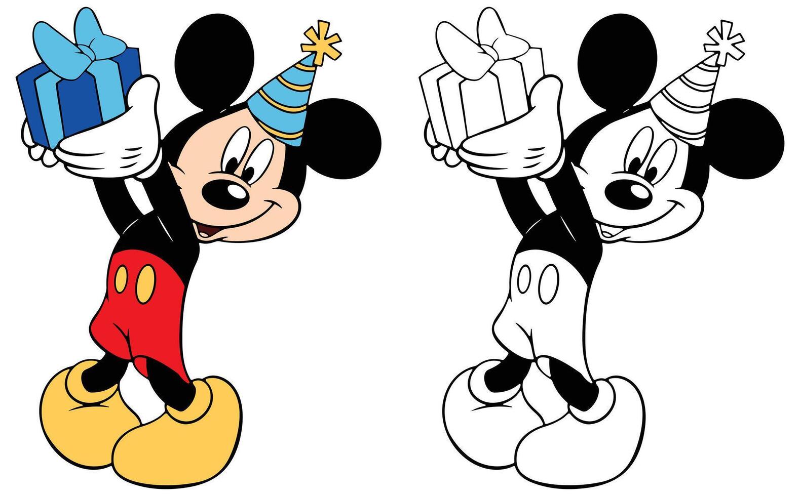 Mickey Mouse and Friends, Birthdays and Parties vector