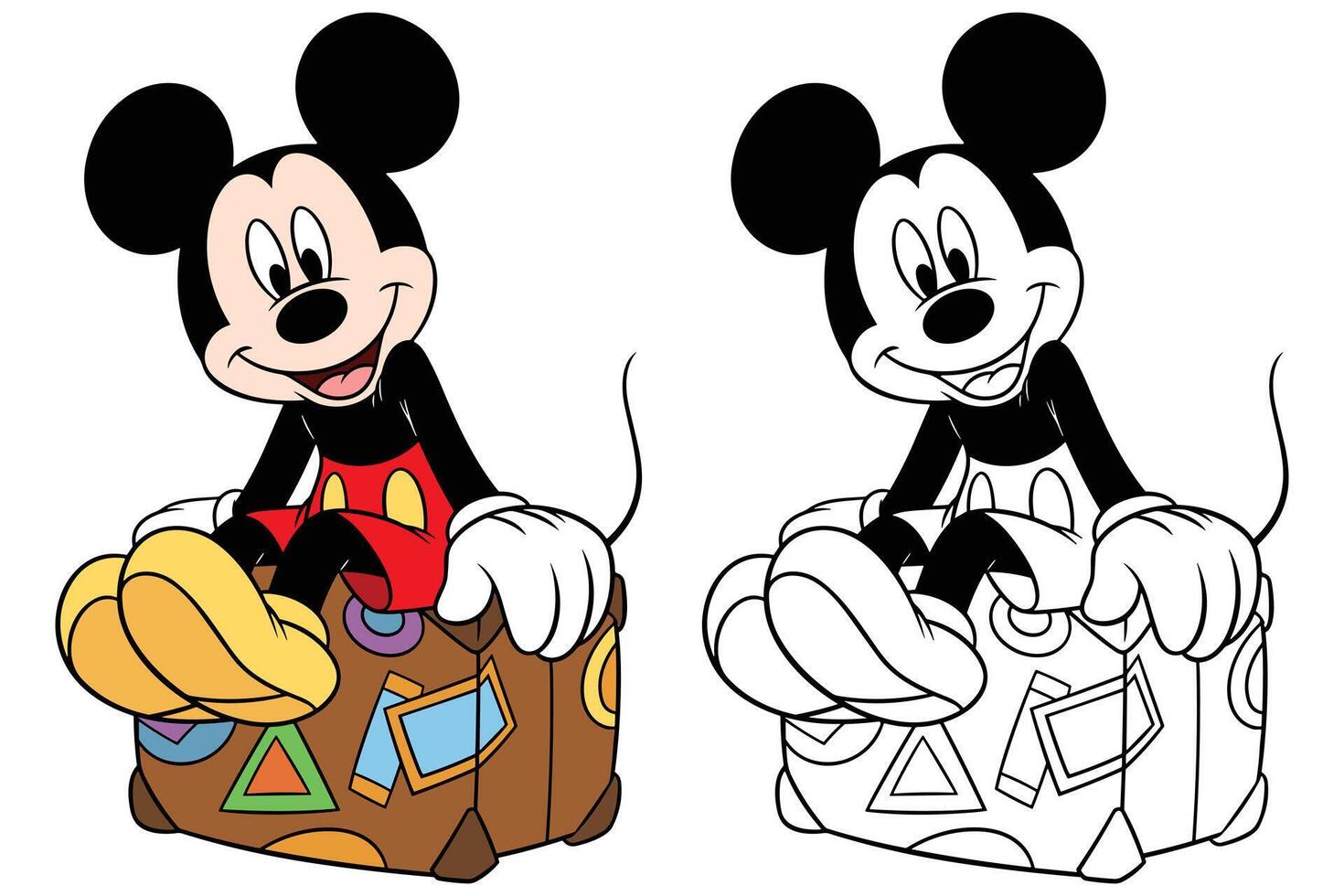 Mickey Mouse and Friends, Mickey Summer vector