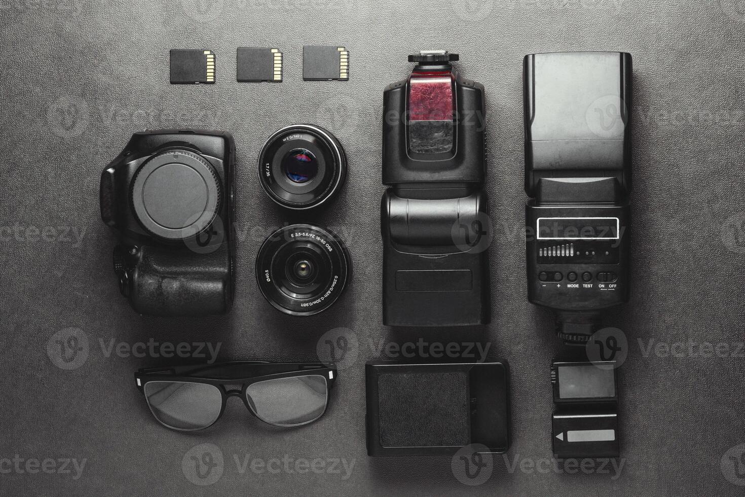 photography equipment. technology concept. photo