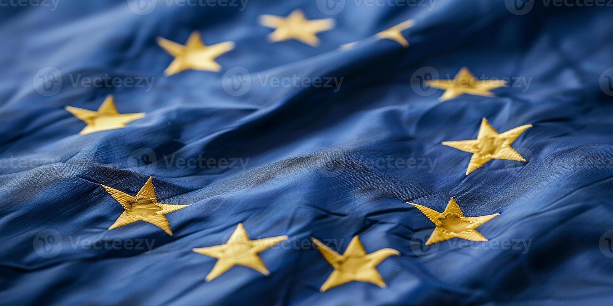 ai generado bandera de europeo Unión foto