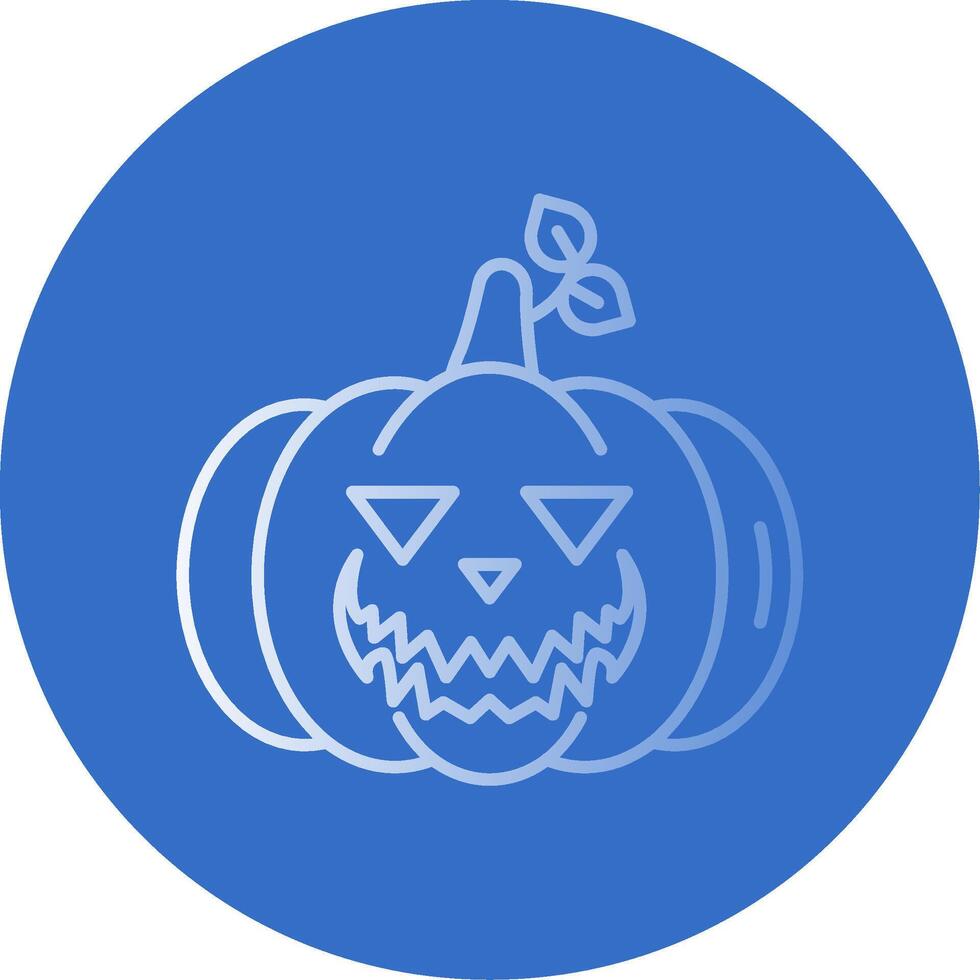 calabaza degradado línea circulo icono vector