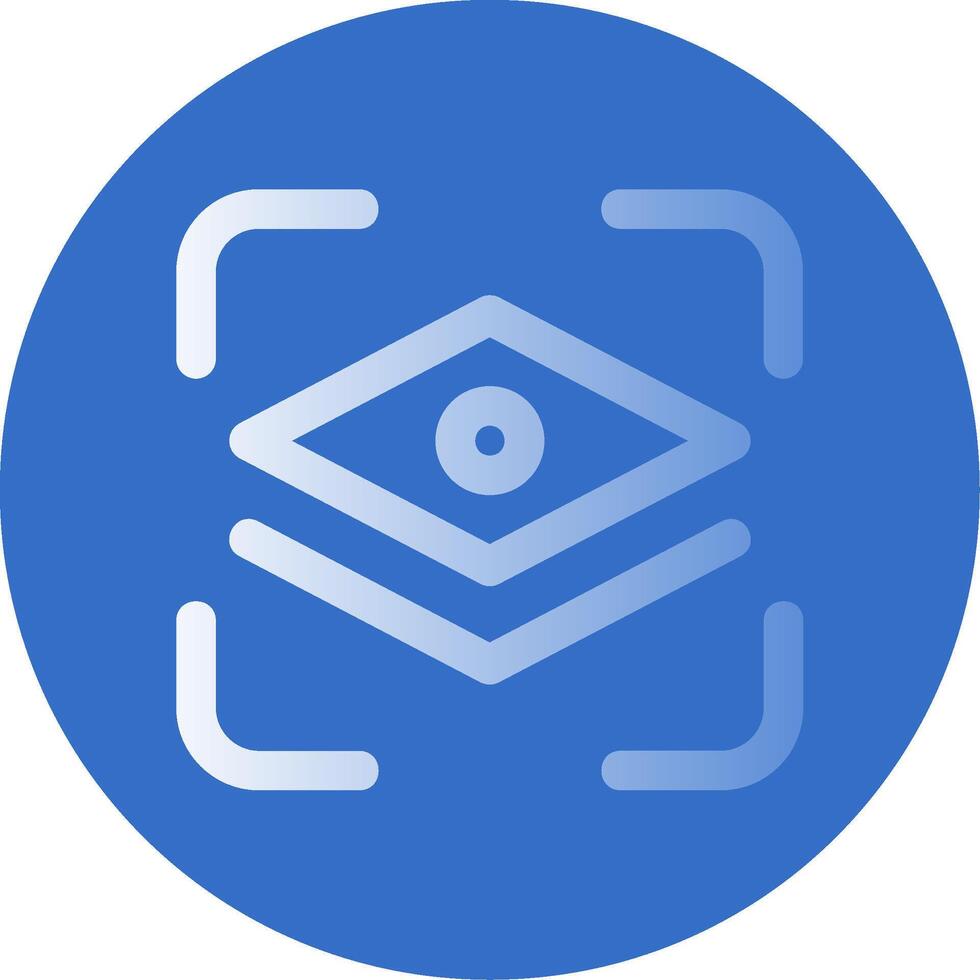 Layer mask Gradient Line Circle Icon vector