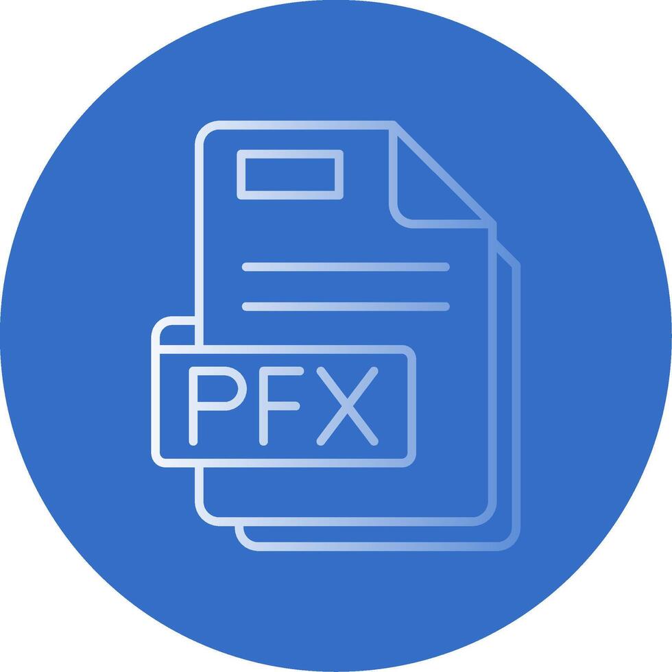 Pfx Gradient Line Circle Icon vector
