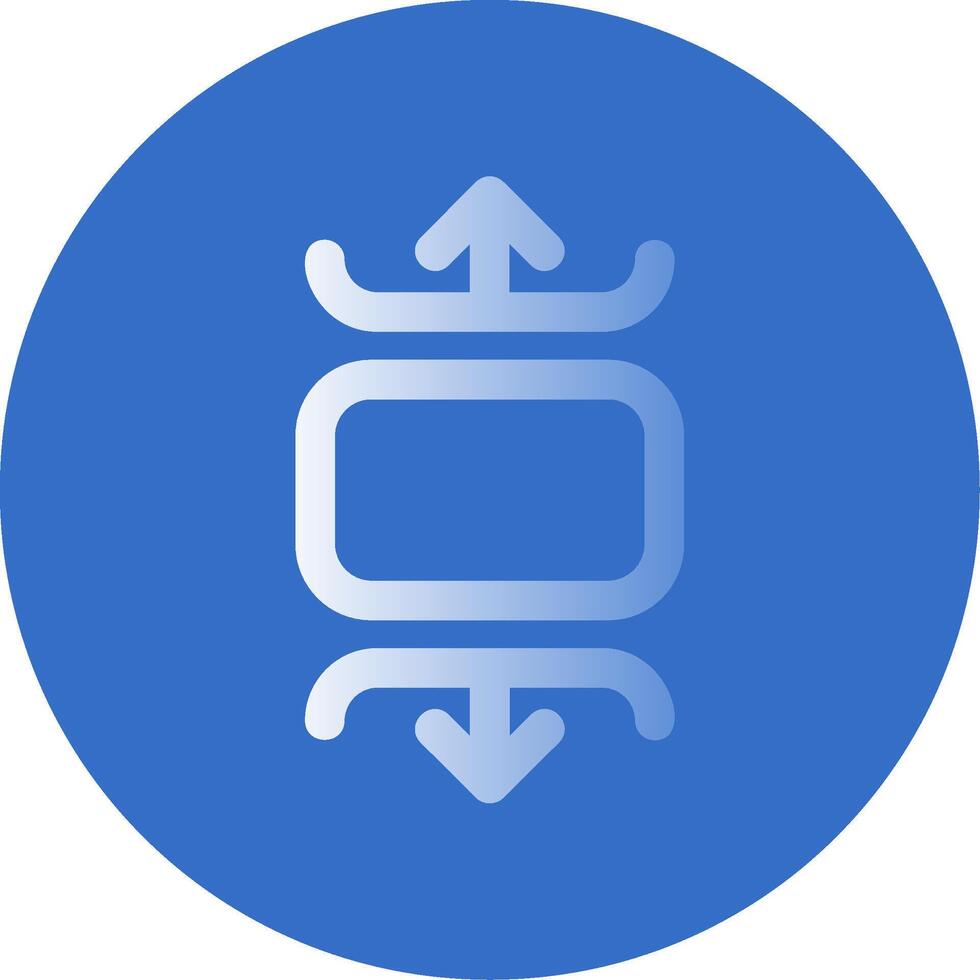 Carousel vertical Gradient Line Circle Icon vector