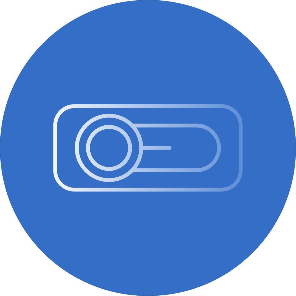 Switch Gradient Line Circle Icon vector