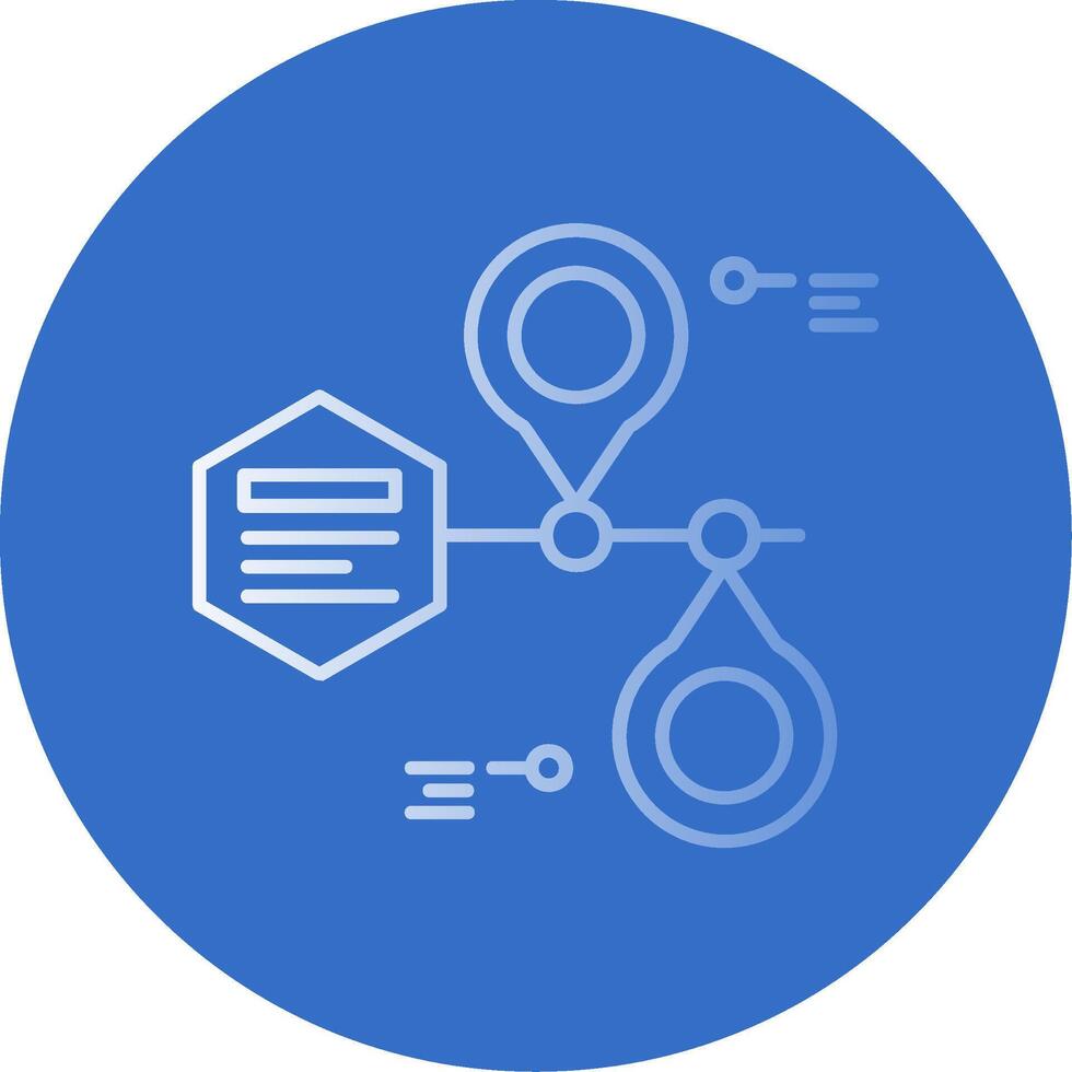 marcador de posición degradado línea circulo icono vector