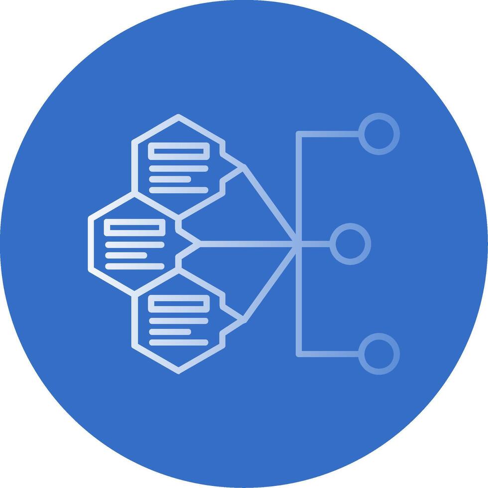 índice degradado línea circulo icono vector