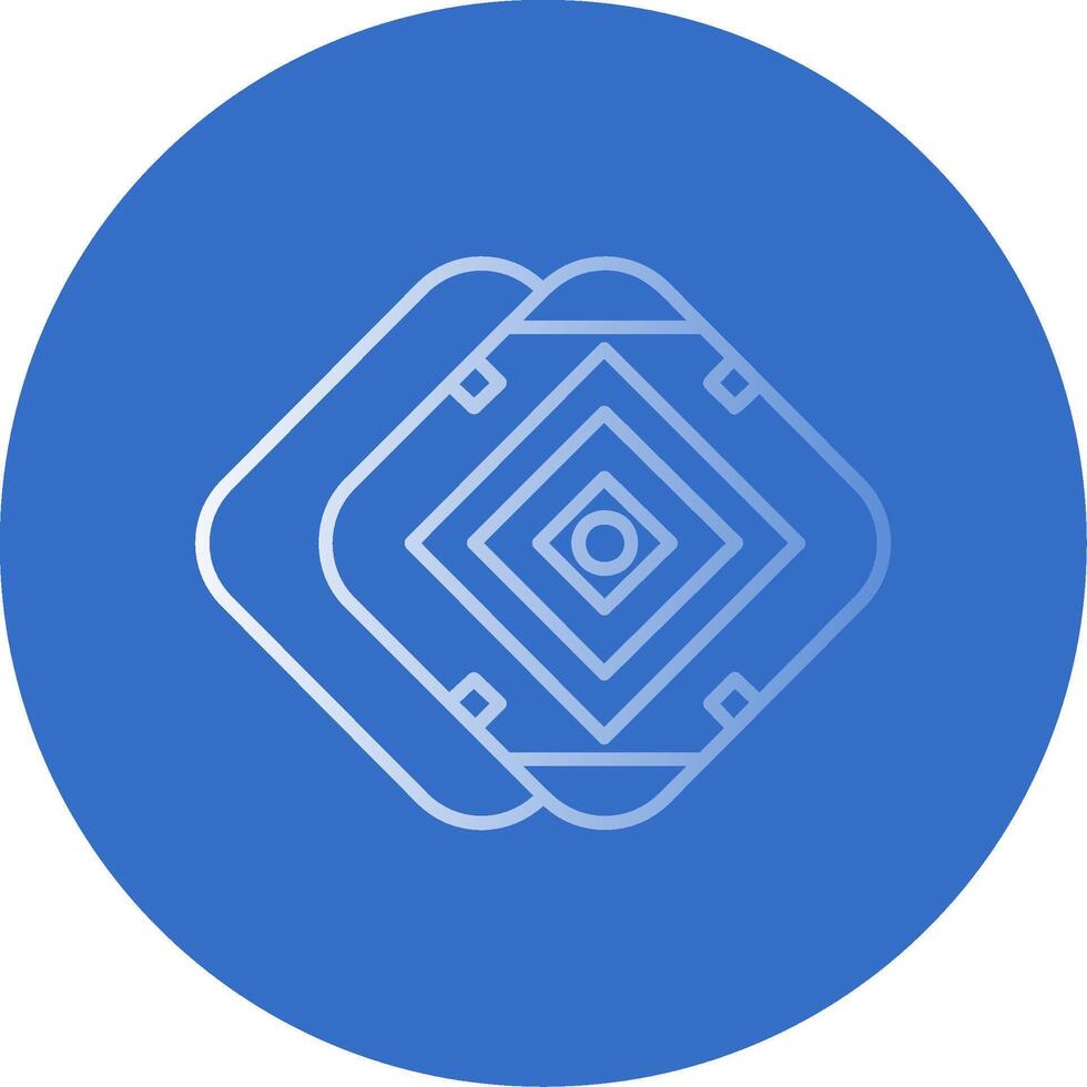 Kerchief Gradient Line Circle Icon vector