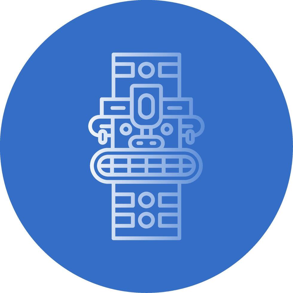 Totem Gradient Line Circle Icon vector